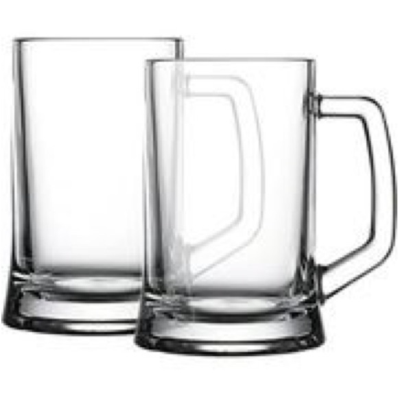 Brand NEW, Pasabahce Glass Pub 17oz Beer Mugs 2 Pcs Set - Picture 2 of 3